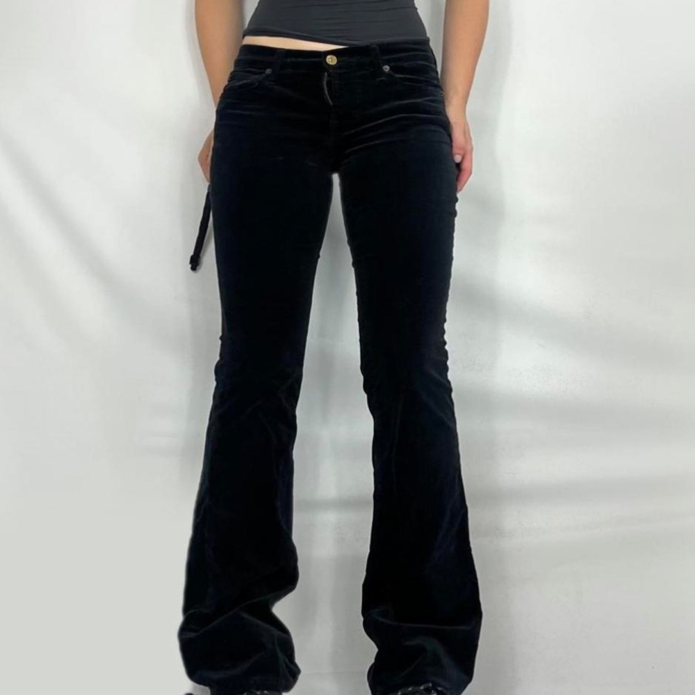 GAP Black Velvet Boot Cut‎ Pants